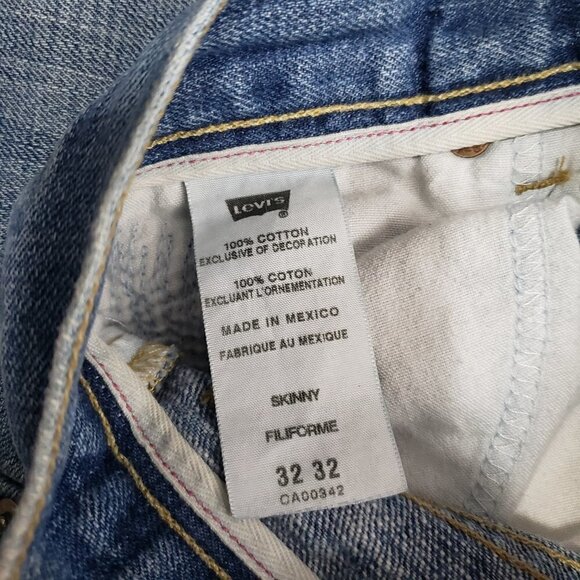 Vintage Levi's 511 Redone Jeans Sz 32 Mens - Picture 8 of 12